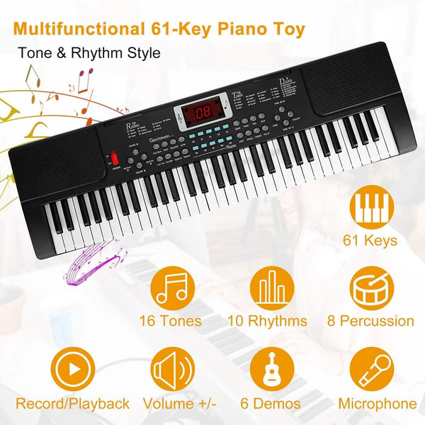 61 Keys Digital Music Electronic Keyboard