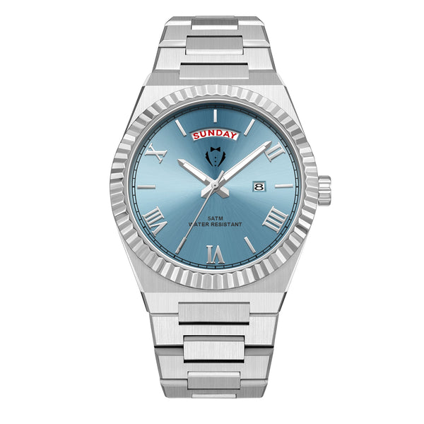 BLACK TIE MENS DIAMOND CUT WATCH