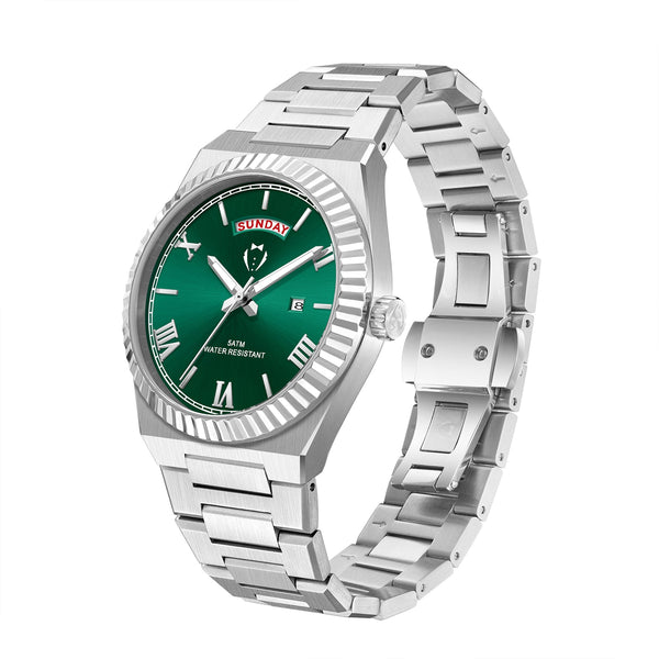 BLACK TIE MENS DIAMOND CUT WATCH