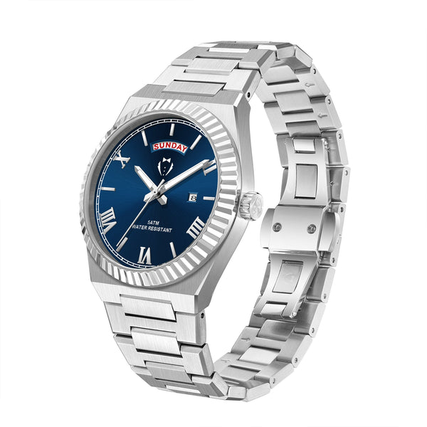 BLACK TIE MENS DIAMOND CUT WATCH