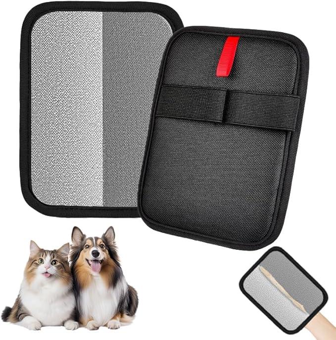 Pet Hair Remover, electrostatic pet Hair Removal Gloves, cat and Dog pet Hair Removal Tools, Suitable for Bed Sheets, Blankets, Clothes, Sofas, Multi-Functional Beauty Gloves -2 Piece