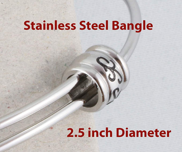 Ace Bracelet | Ace of Spades Bangle Bundled with Keychain Gift for Women Men Jewelry Playing Card Poker and Game Accessories