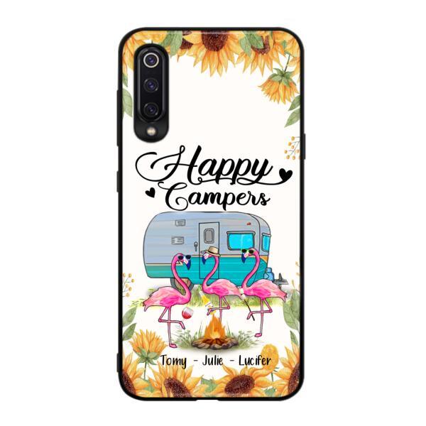 Personalized Camping Flamingo Phone Case - Happy Campers - For Xiaomi, Oppo And Huawei Phone Case - JLDWNZ