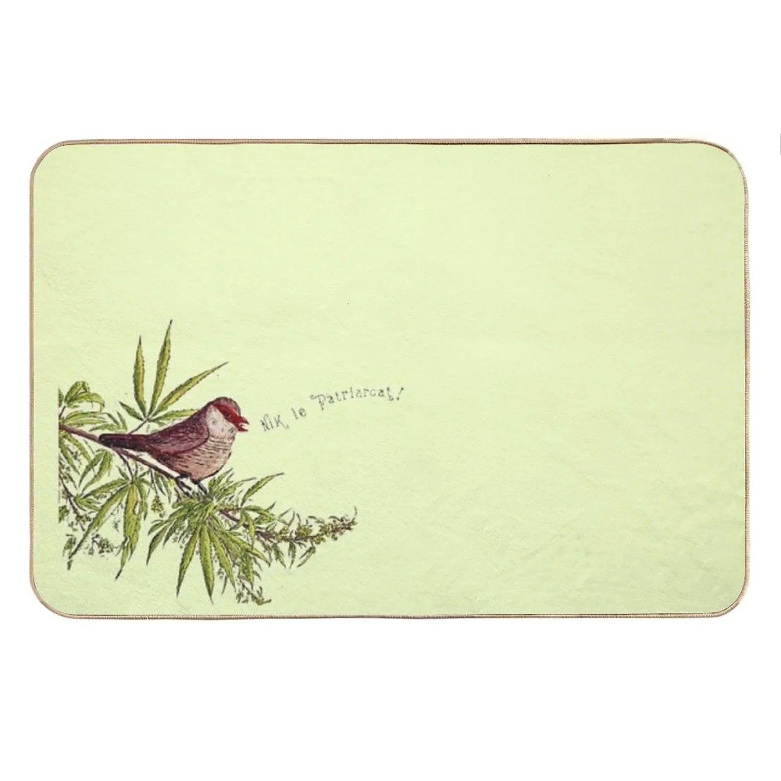 My Favorite Season Is The Fall of Patriarchy – Feminist Bird Bath Mat