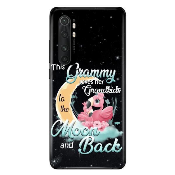 Personalized Grandma Flamingo Phone Case - This Grammy Loves Her Grandkids To The Moon And Back - For Xiaomi, Oppo And Huawei Phone Case - HWDFYR
