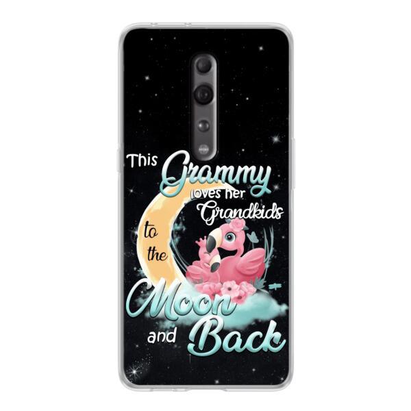 Personalized Grandma Flamingo Phone Case - This Grammy Loves Her Grandkids To The Moon And Back - For Xiaomi, Oppo And Huawei Phone Case - HWDFYR