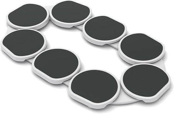 Full Set - Dark Gray - The First Patented Lazy Susan Turntable Expandable for Rectangular & Oblong Tables - Kitchen & Dining Tables - Great Gift! Parties & Gatherings.