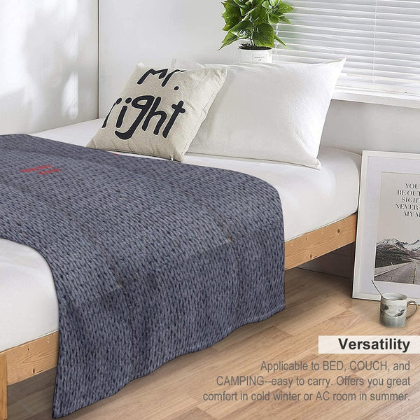 Warning  Hot Man Sustainable Throw Blanket