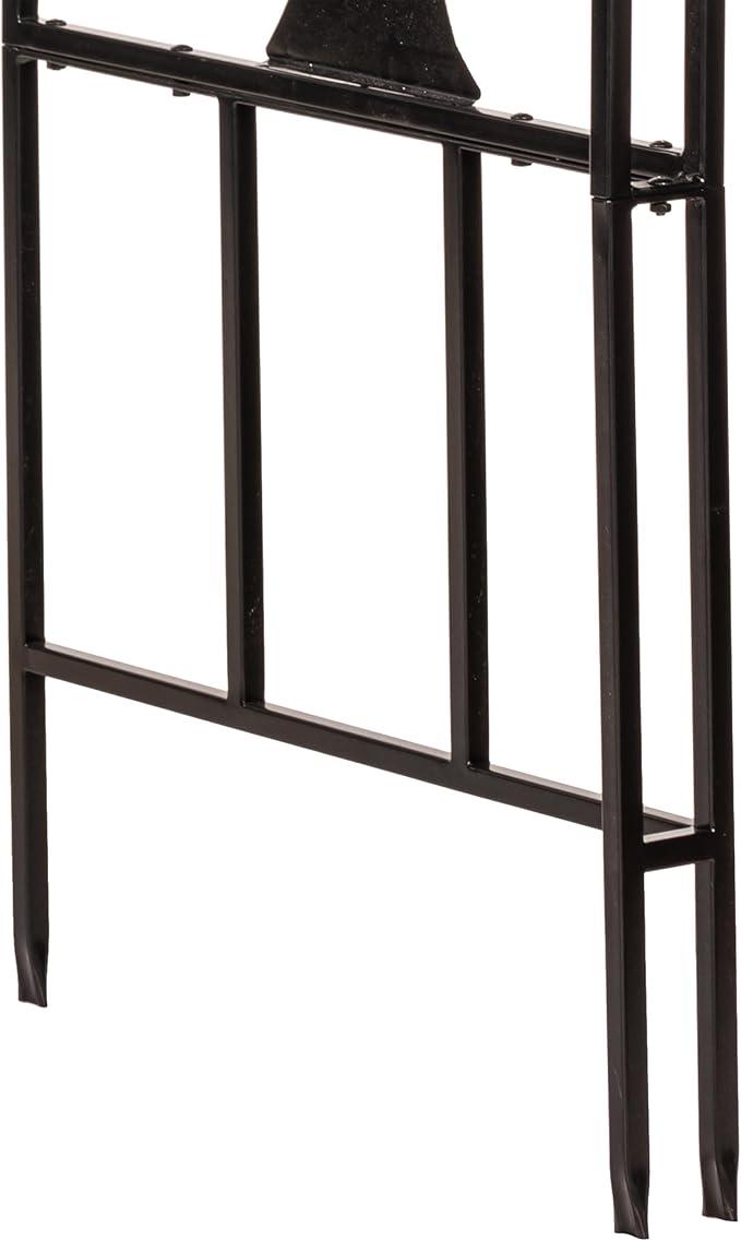 Evergreen Plow & Hearth Tree of Life Garden Arbor - 7 Feet Tall | Slim Metal Arch with Iron Trellis for Climbing Plants | Elegant Wedding Arbor | Outdoor Patio & Garden Decor