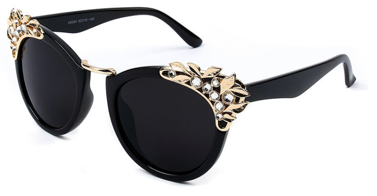 Fashion Luxury Rhinestone Cat Eye Sunglasses Women Brand Designer Mirror Lens Eyewear Men Sun Glasses Shades UV400 Oculos