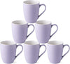 GBHOME 16oz Coffee Mugs Set of 6, Large Ceramic Coffee Mugs for Man, Woman, Dad, Mom, Modern Coffee Mugs Set with handle for Tea/Latte/Cappuccino/Milk/Cocoa. Dishwasher&Microwave Safe,Puple