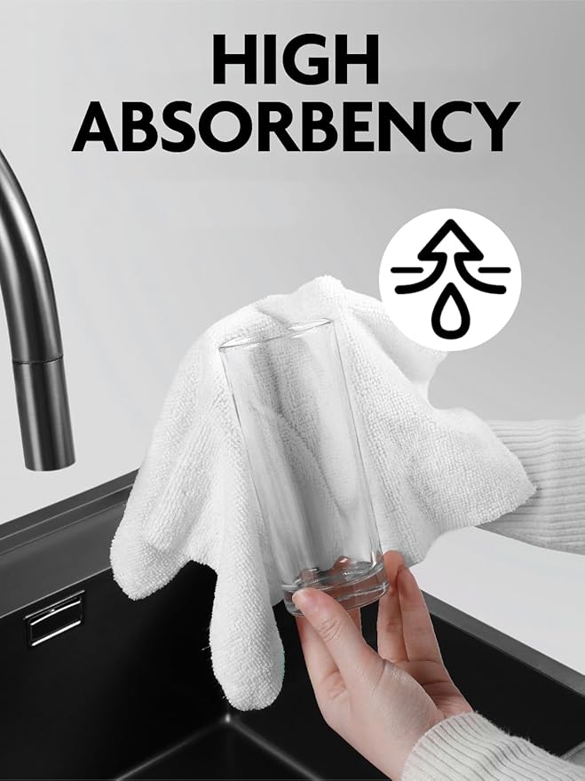 Fantasticlean Microfiber Cleaning Cloth Roll -90 Pack, Tear Away Microfiber Towels, 12