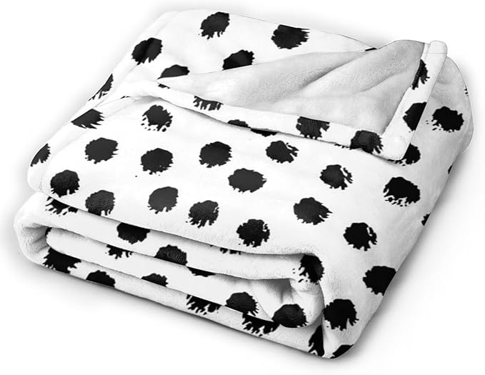 HGOD DESIGNS Polka DotsBlanket, Super Soft Brush Strokes Dots Throw Blanket 40
