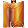 Retro Geometric Double Arch Design 522 Multi-functional Throw Blanket