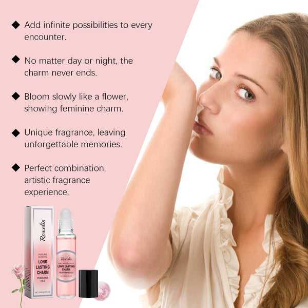 Women's Roller Perfume Lasting Fragrance Portable Rose Light Everyday Fresh Exudes A Niche Appeal Perfume
