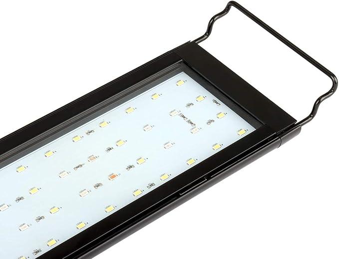 WATER REBIRTH LED Aquarium Light, Full Spectrum Fish Tank Led Light with Aluminum Alloy Shell Extendable Brackets (12-18 in)