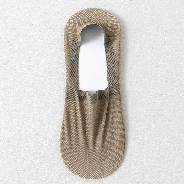 Men's thin breathable mesh boat socks short socks shallow mouth ice silk invisible socks ﻿