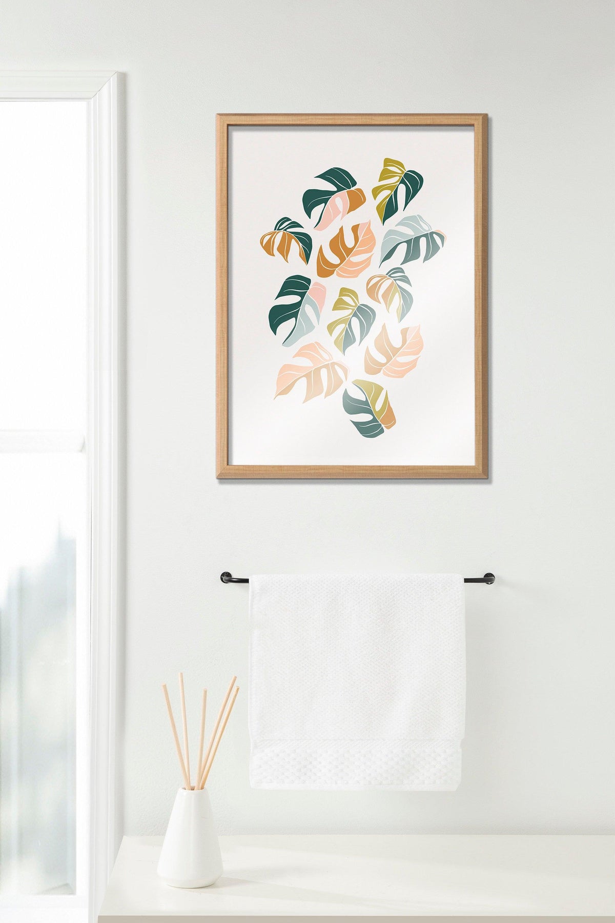Blake Tropical Leaves 02 Framed Printed Glass by Alicia Schultz