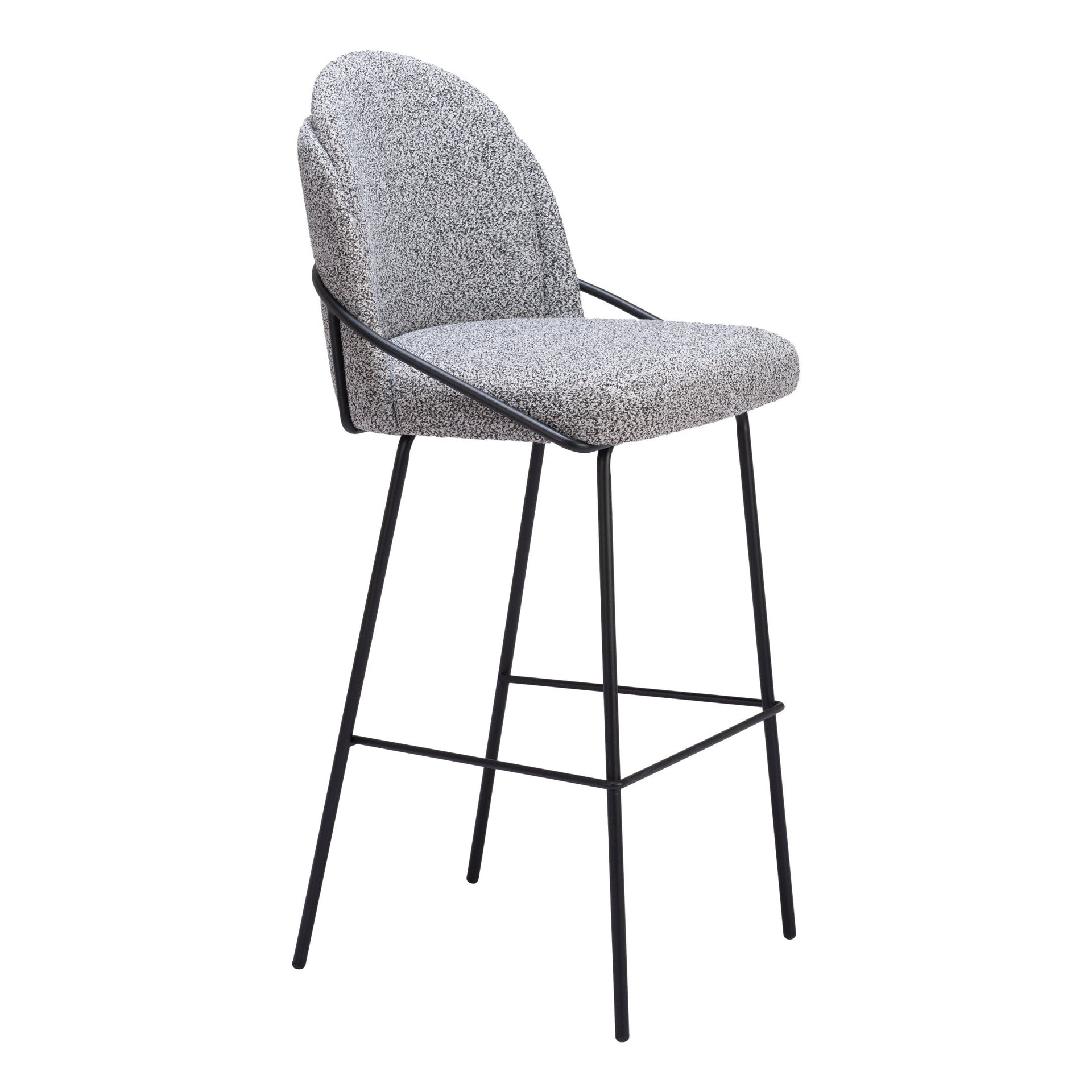 Jambi Barstool (Set of 2) Black & White