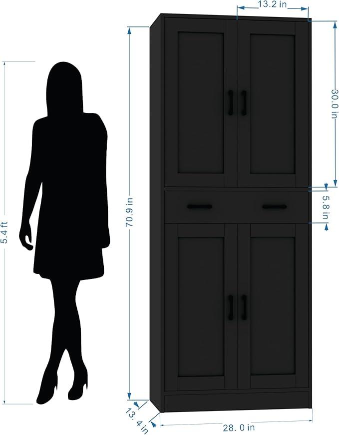 Black Kitchen Pantry, 71