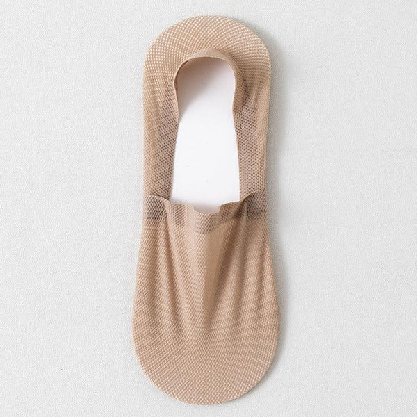 Men's thin breathable mesh boat socks short socks shallow mouth ice silk invisible socks ﻿