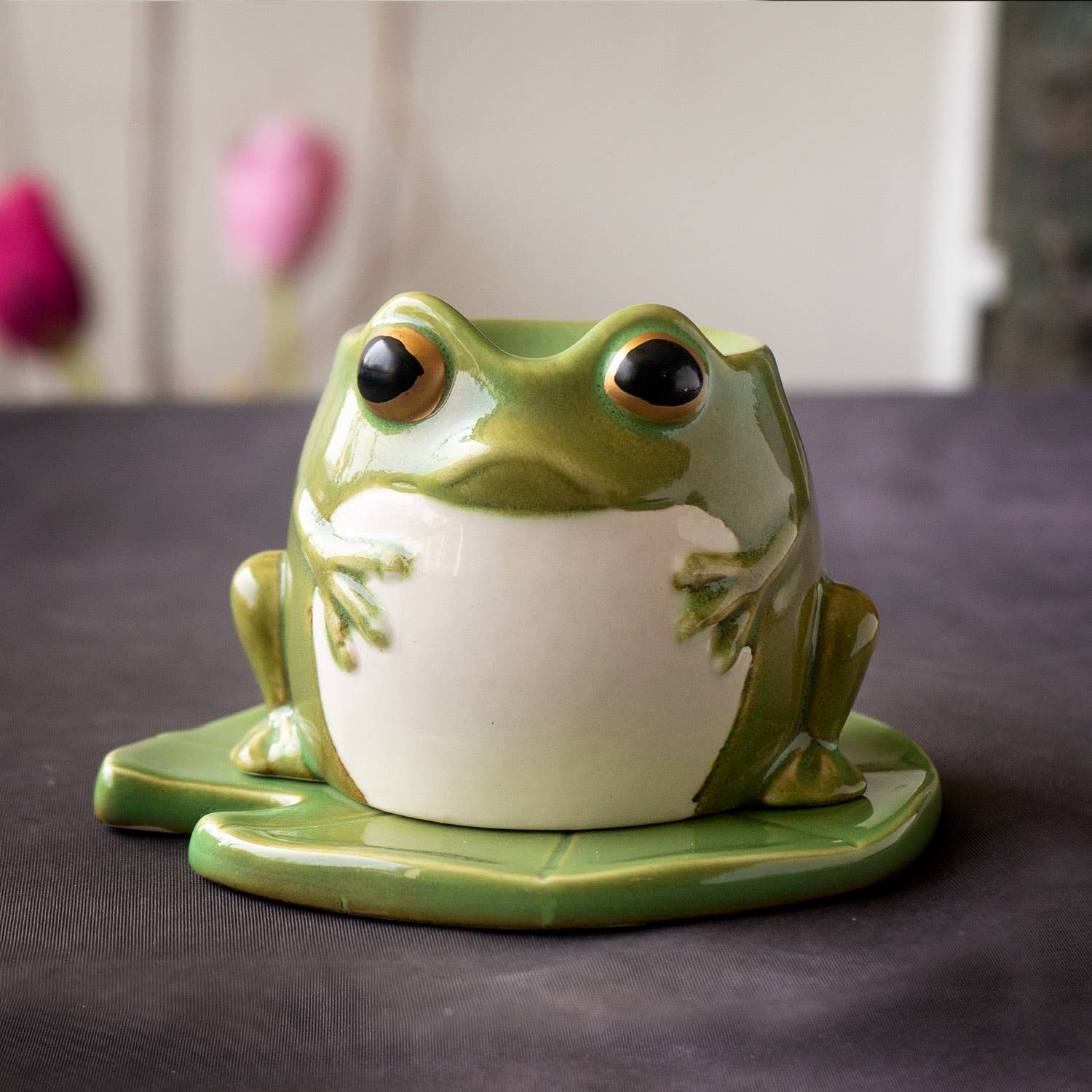 Frog on Lily Pad Tealight Wax Warmer
