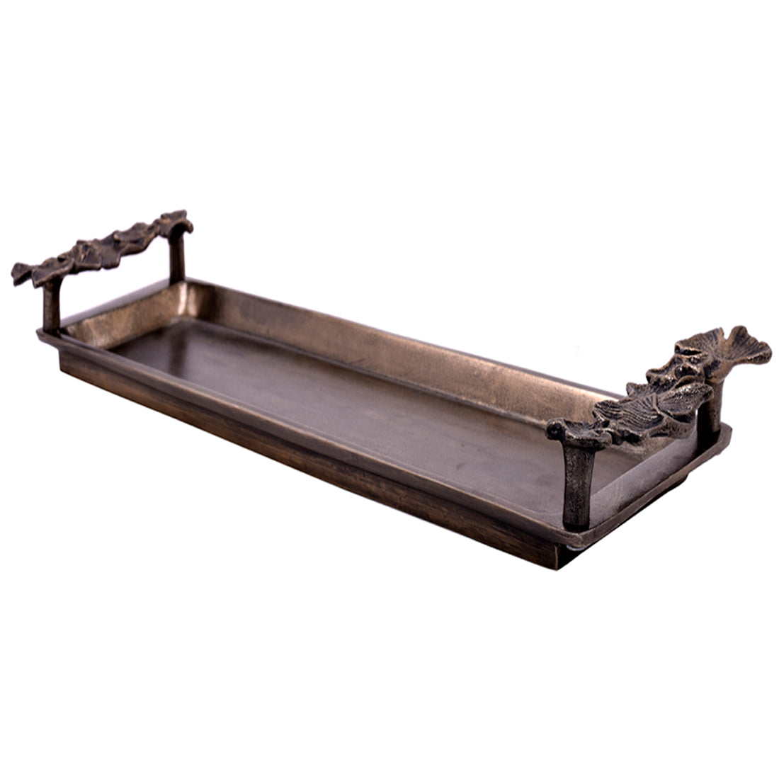 Gingko Grace – Modern Decorative Counter Accent Handmade Bathroom Vanity Tray Decozen