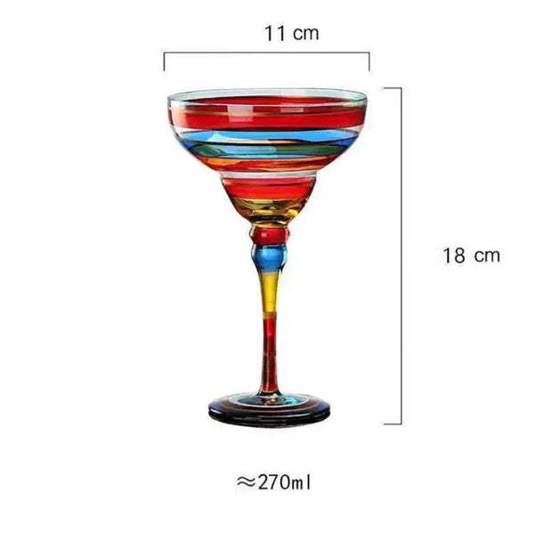 Colorful Wine Glasses Cups Cocktail Goblet Champagne Cup Glasses Bar Party Home DrinkWare Wedding Gifts Kitchen Accessories NEW