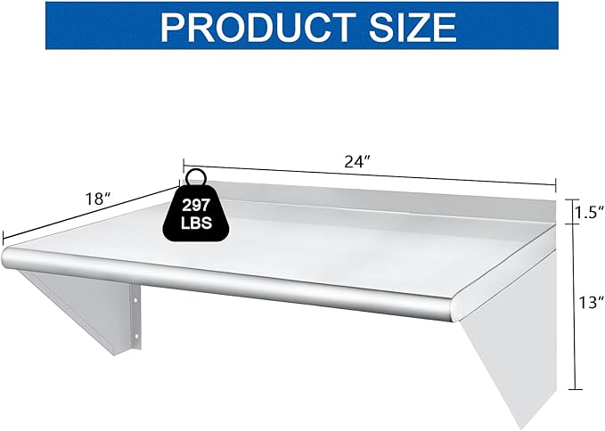 HARDURA Stainless Steel Shelf 18