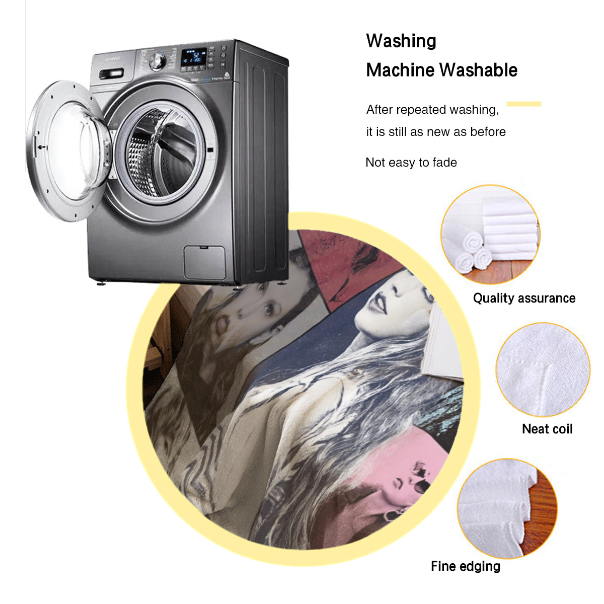 Taylor Swift The Eras Tour Poster Throw Blanket BionZax