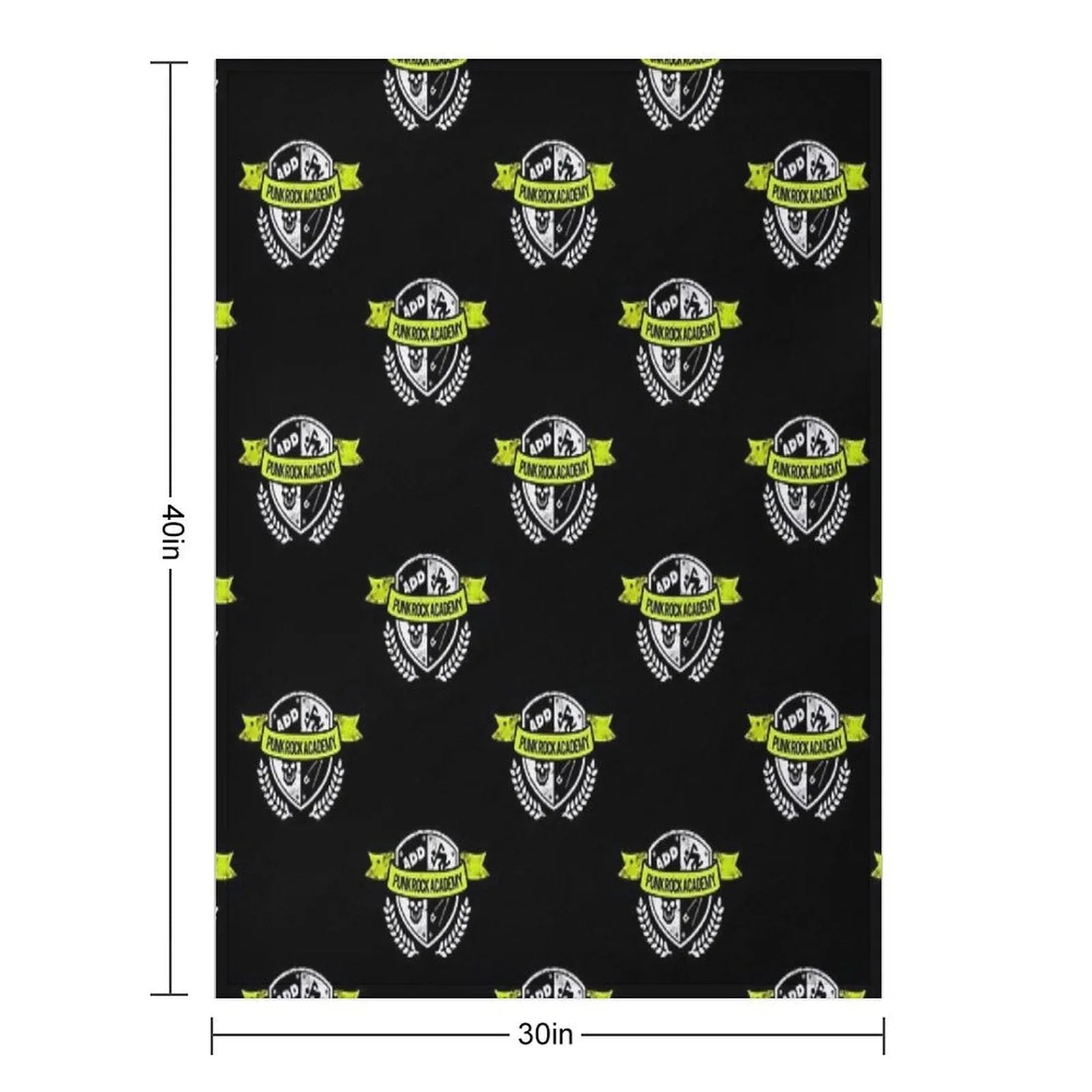 Punk Rock Academy Throw Blanket