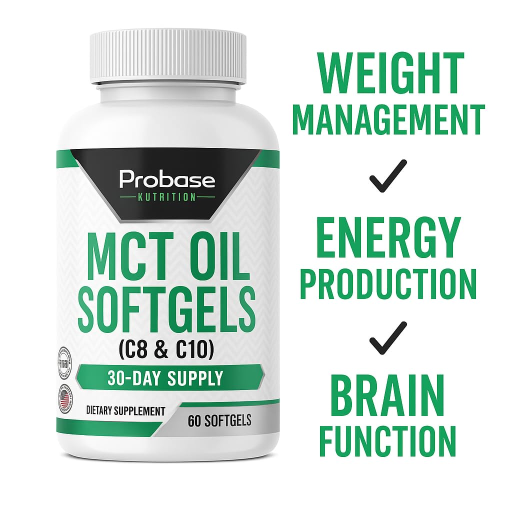 Probase Nutrition MCT Oil 60 Softgels 30-Day Supply