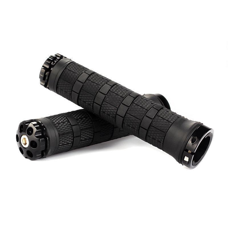 Mountain Bike Rubber Handle Aluminum Alloy Integrated Plug Lock Handle Riding Equipment Accessories