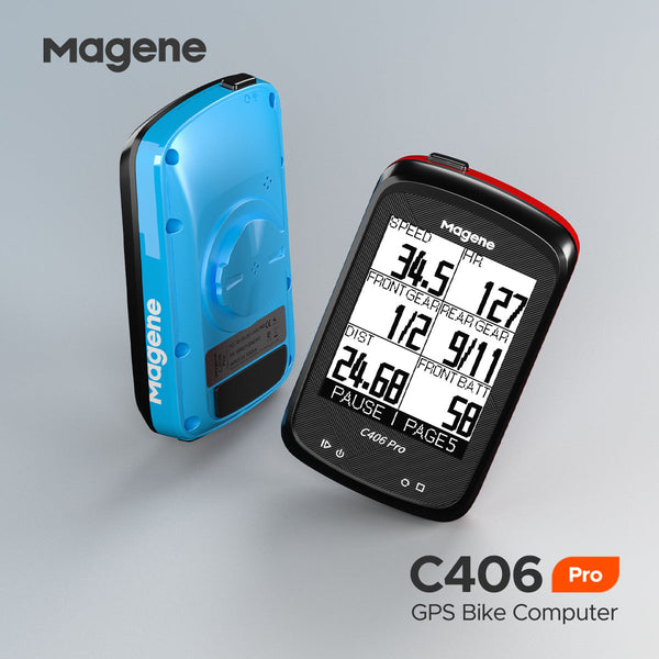 Magene Mckin C406pro Bicycle Wireless Smart Stopwatch English Version GPS Speed Monitoring Riding ANT+