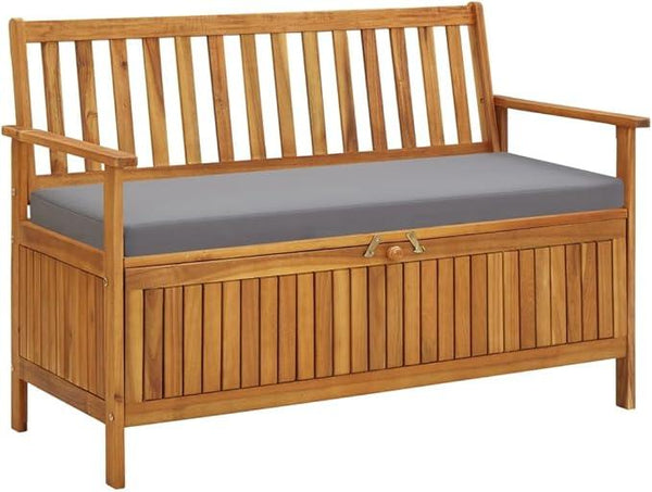 vidaXL Patio Storage Bench 47.2