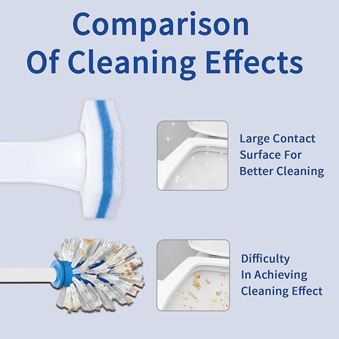 Aimery 100 Counts Blue Disposable Toilet Bowl Cleaning Wand Refills Compatible With Clorox(100,Blue)
