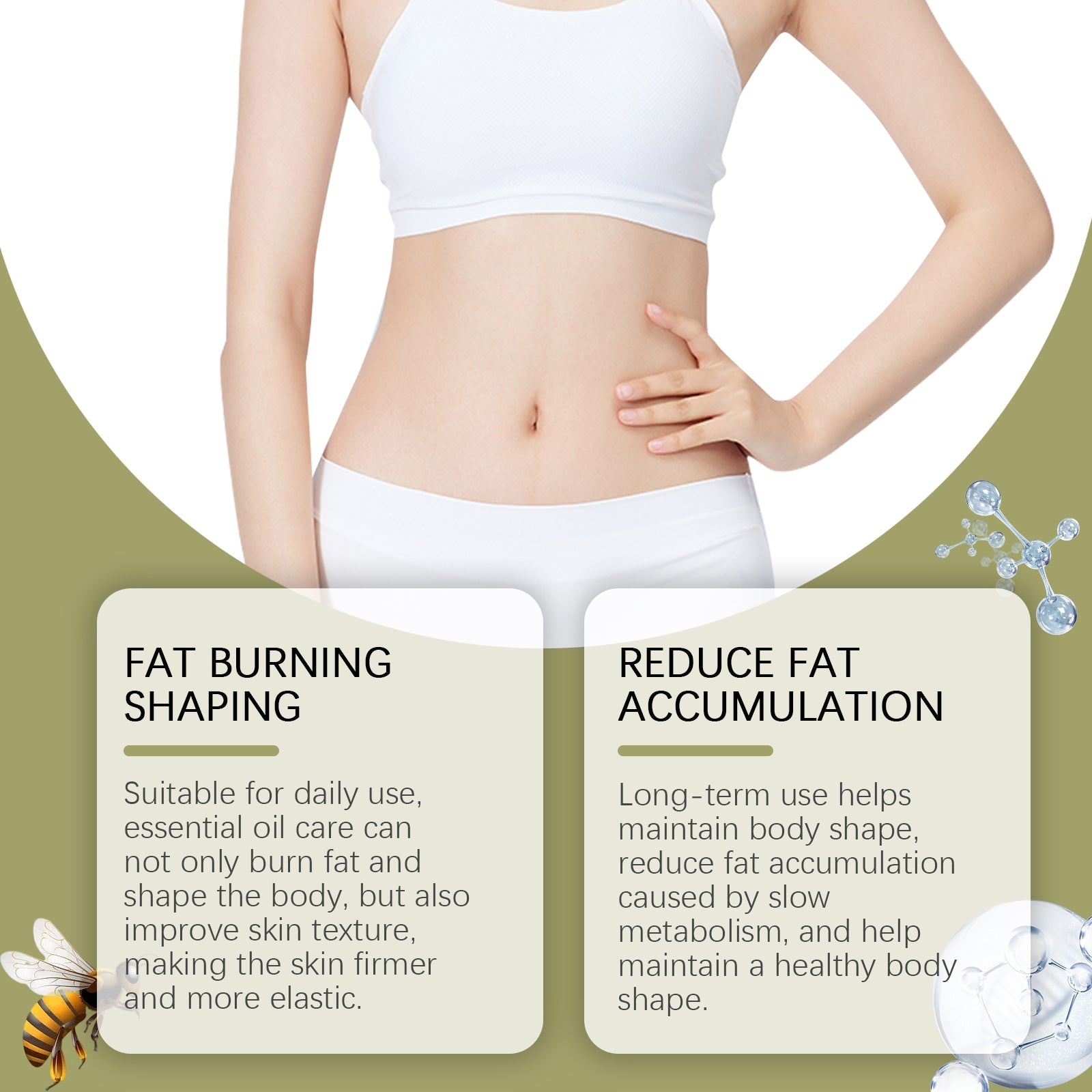 Body Massage Essence Oil Moisturizes And Tights The Curves Of The Skin, Nourishes And Tights The Skin, And Shows Off The Graceful Body