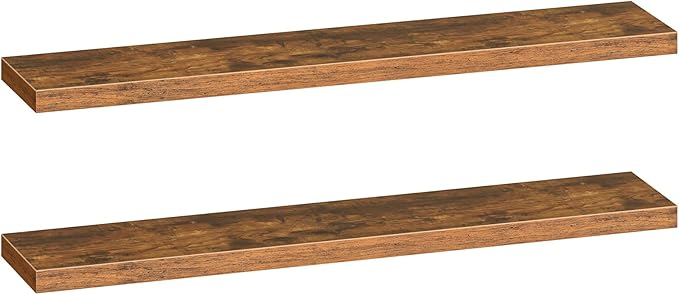 HOOBRO Floating Shelves for Wall, Wall Mounted Shelf Set of 2, 55