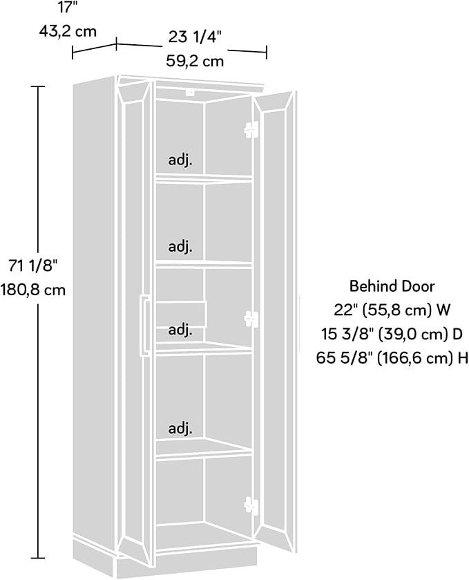 Sauder HomePlus Storage Pantry cabinets, ‎L: 23.25