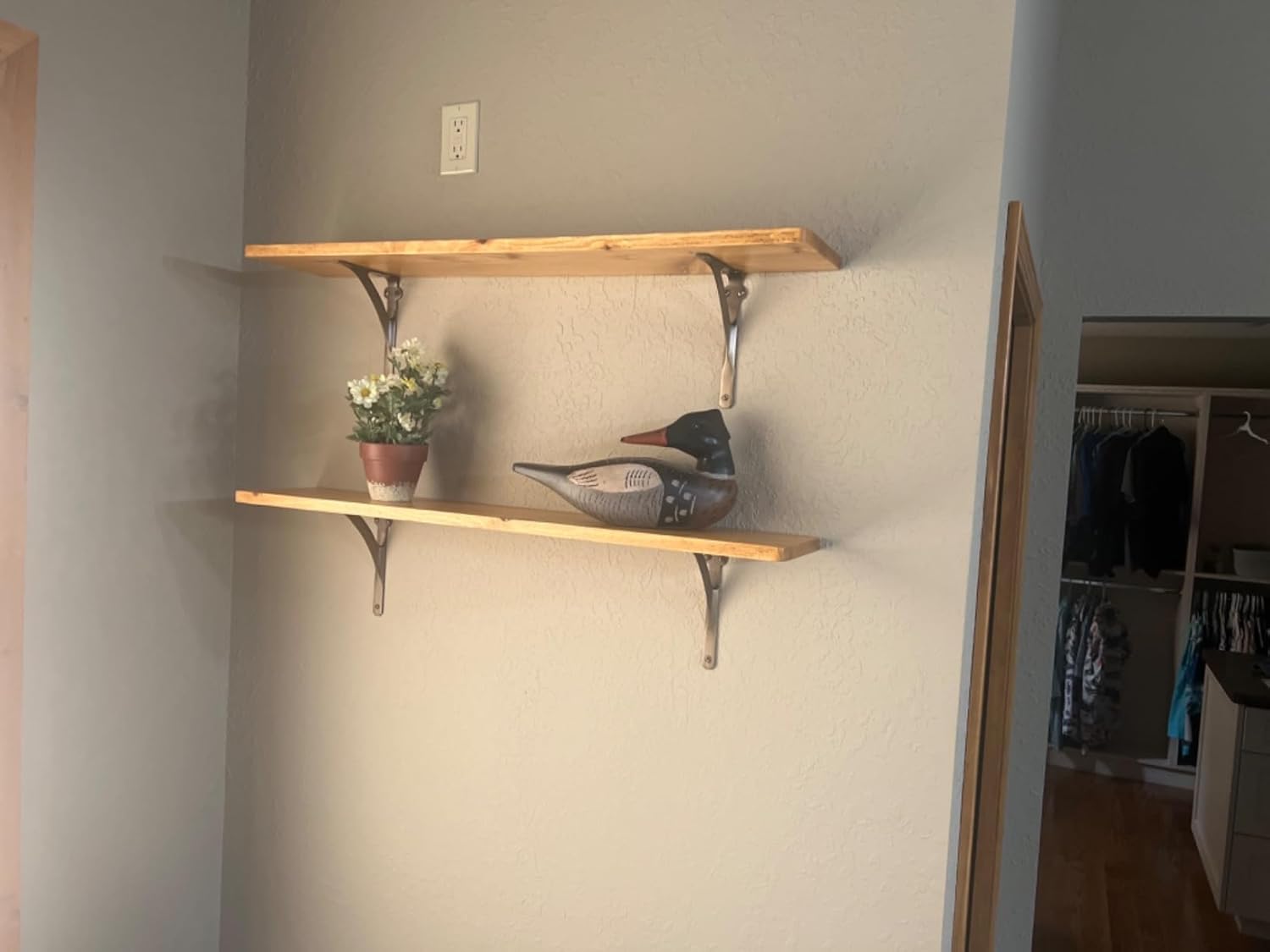 Classic Shelf Bracket - Antique Brass