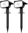 nipify Solar Spot Lights Outdoor Motion Sensor with 3 Modes, Solar Spotlights Outdoor Waterproof 2-in-1 Auto On/Off Solar Landscape Lighting for Outside Yard Wall Garden Pathway, Cool White, TBD-33