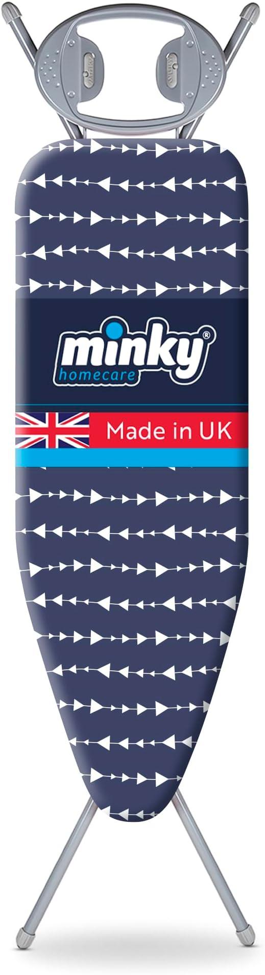 Classic 4-Leg Ironing Board with Iron Rest - Freestanding Full Size Iron Board for Clothes Pressing and Steaming with 43
