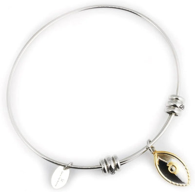 Evil Eye Jewelry | Evil Eye 100% Stainless Steel Gold and Silver Colored with Evil Eye Charms on an Evil Eye Pendant Great Protection Necklace or Protection from Evil Trendy Jewelry for Women