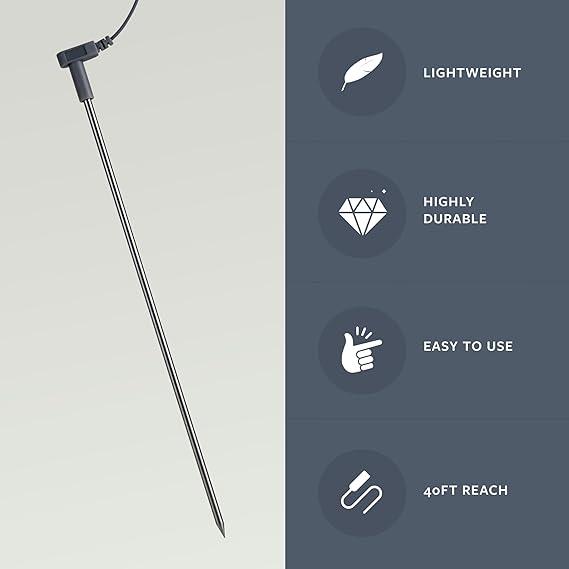 GroundLuxe Grounding Rod w/ 40 Ft Cord