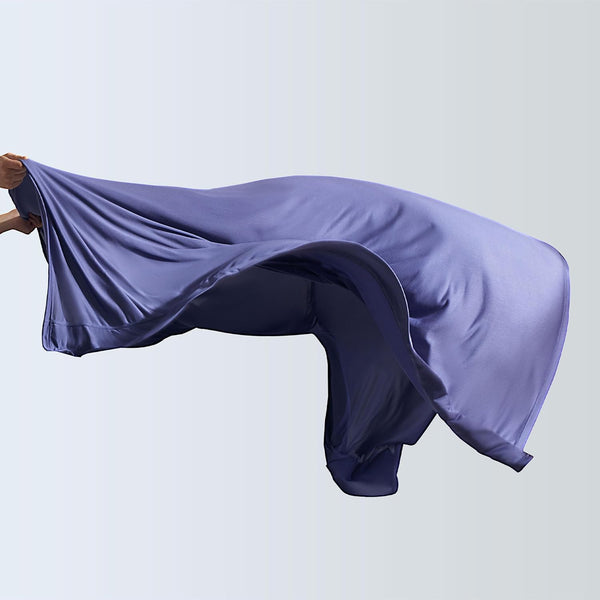 100% Microfiber Jersey Knit Sheet Set with Pillowcases-Navy Sleep Zone