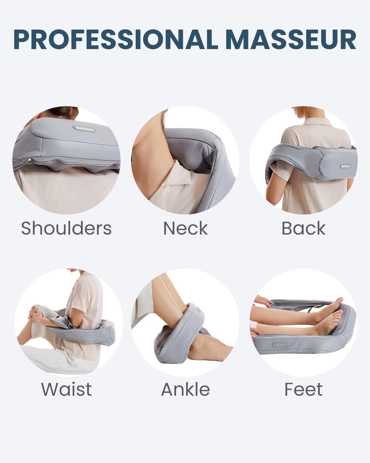 Nekteck Shiatsu Neck and Shoulder Massager