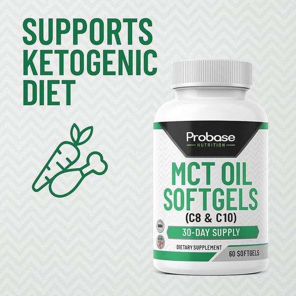 Probase Nutrition MCT Oil 60 Softgels 30-Day Supply