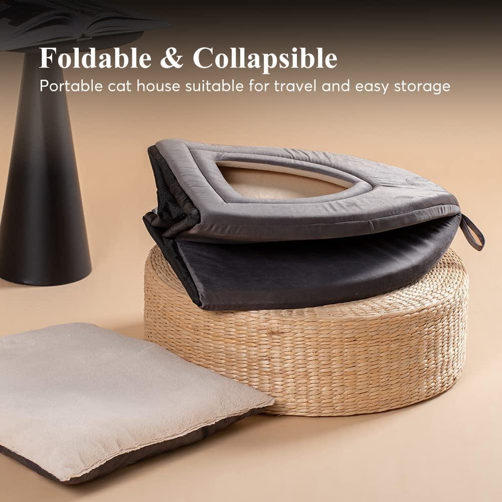 Kasentex Cat Bed, Lovely Tent with Removable Washable Pillow Cushion