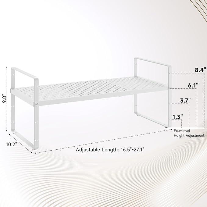Hole Pattern Expandable Shelf Organizer,1Pack 10.2