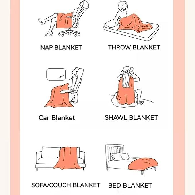 UKELER Camel Large Fluffy Bed Blankets Throws Twin Size, Cozy Shaggy Faux Fur Blanket Soft Plush Thick Throw Blanket for Bed, Couch, Sofa, Office, Camping 60''x80''